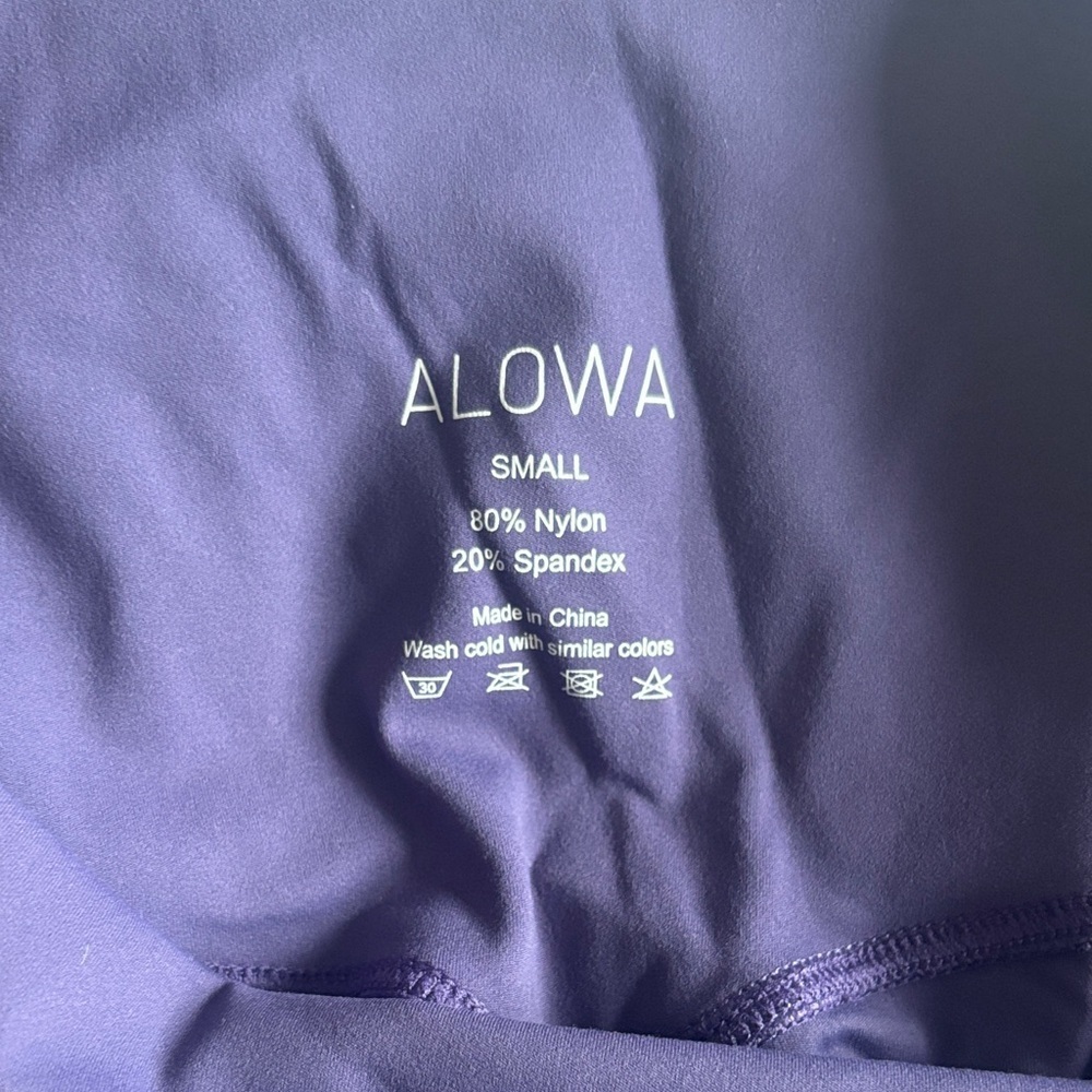 ALOWA SET Sport bra/Leggings grape 🍇 color size Small - Picture 12 of 14